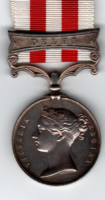 Indian Mutiny Medal with Delhi clasp